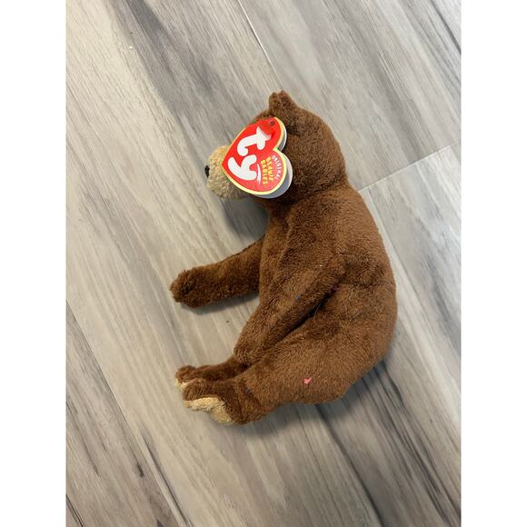 TY Beanie Baby - BIXBY the Bear (8 inch) - NWT Stuffed Animal Toy - Picture 2 of 6